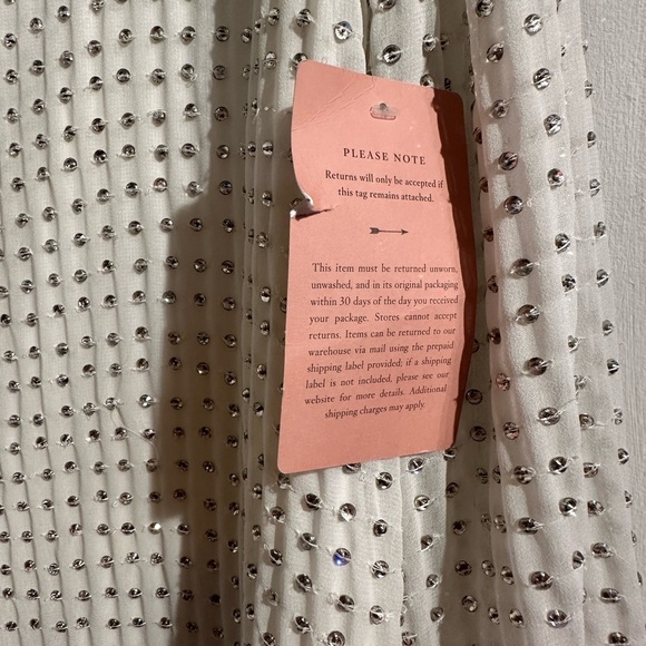 ANTHROPOLOGIE BHLDN WEDDING DRESS Elegant White Embellished Women's dress - Picture 8 of 9